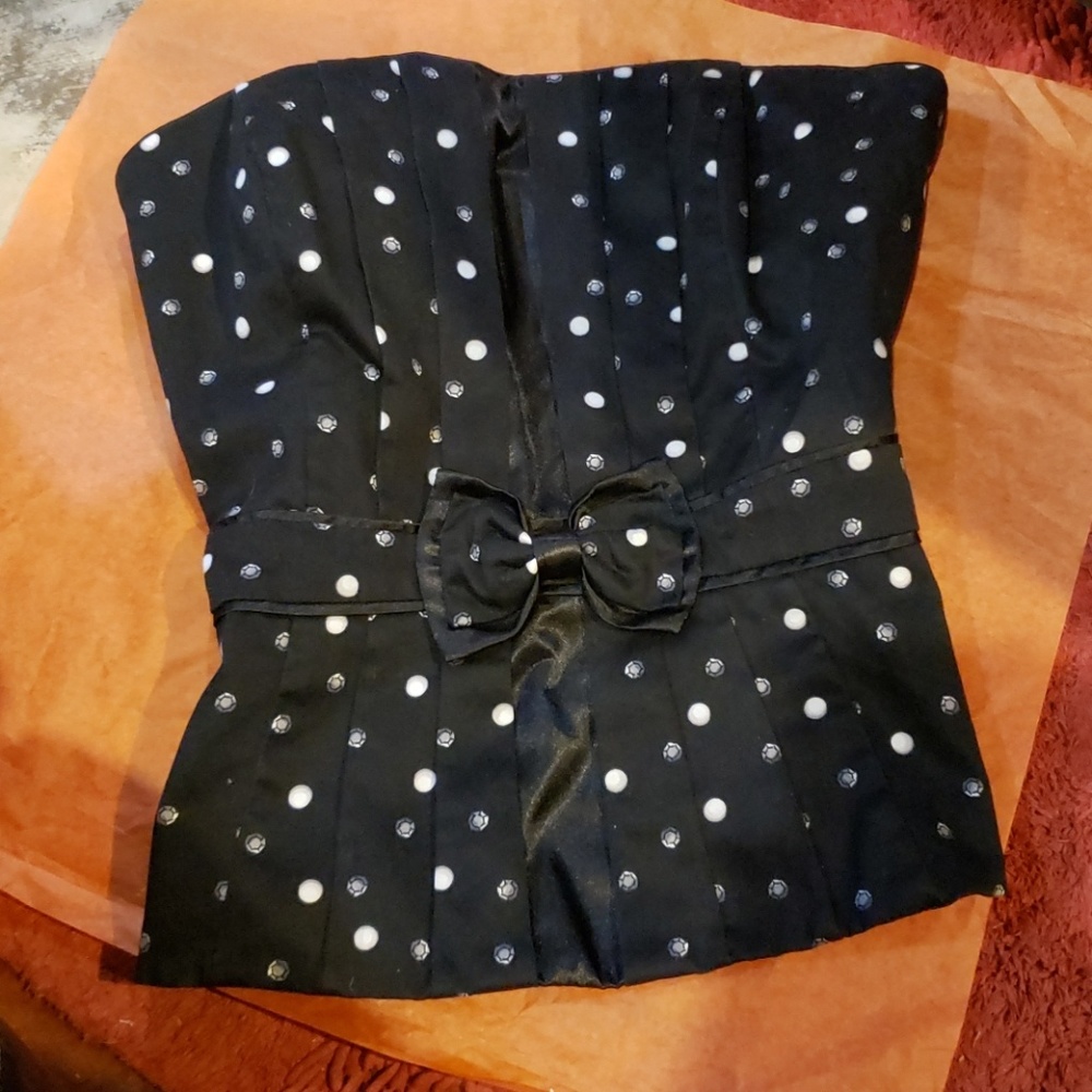 White House Black Market Draped Bustier
